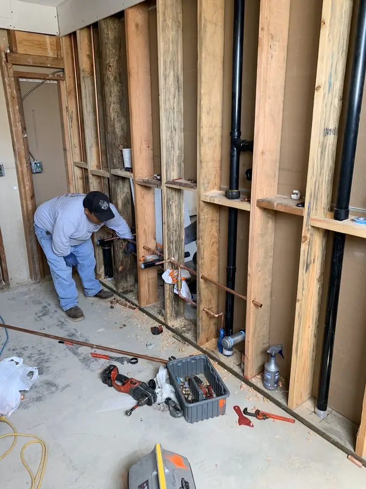 Commercial rough-in plumbing for Gas Line Repair in Edenburg